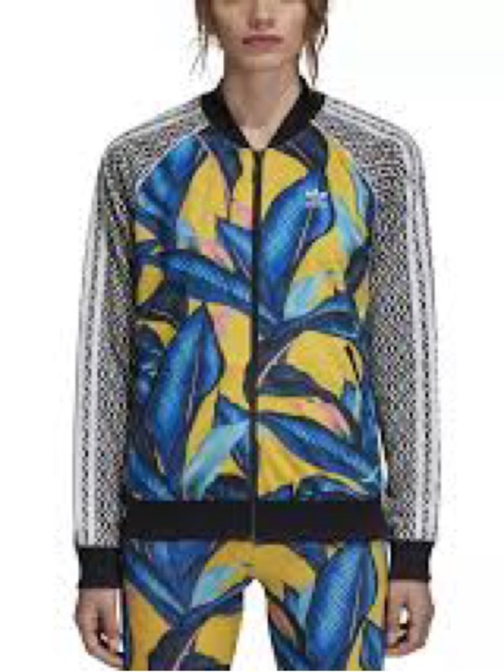 Adidas Originals x FARM Rio Palm Leaf SST Track Jacket Bomber